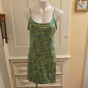 Victorias Secret lume green and blue sundress Sz L 🎁